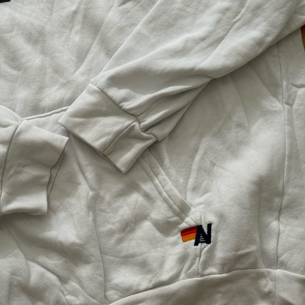 White Aviator Nation Locals Only Hoodie - Picture 3 of 5